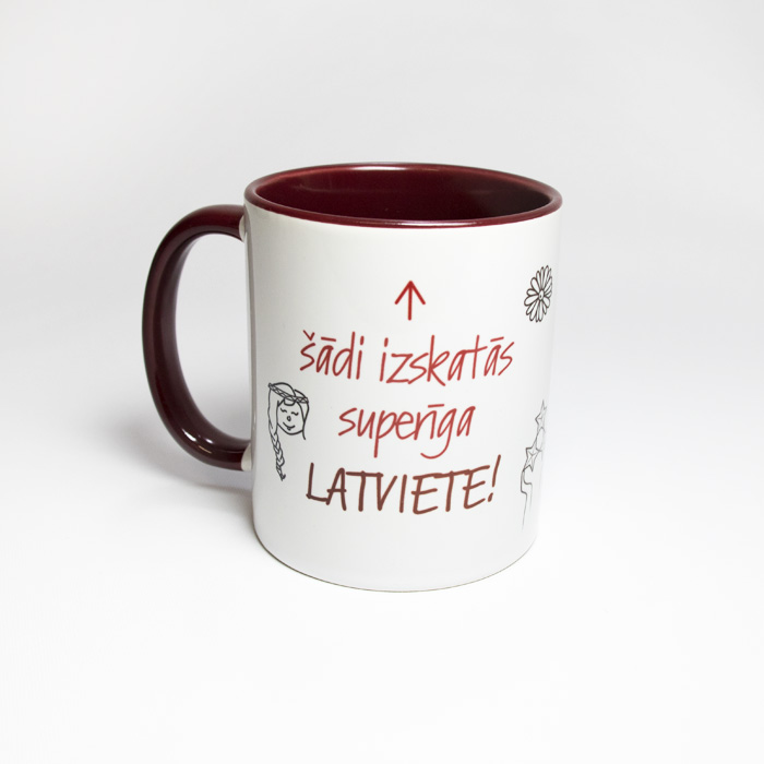 Krūze ar apdruku LATVIETE
