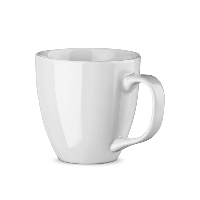 Balta porcelāna krūze ar apdruku