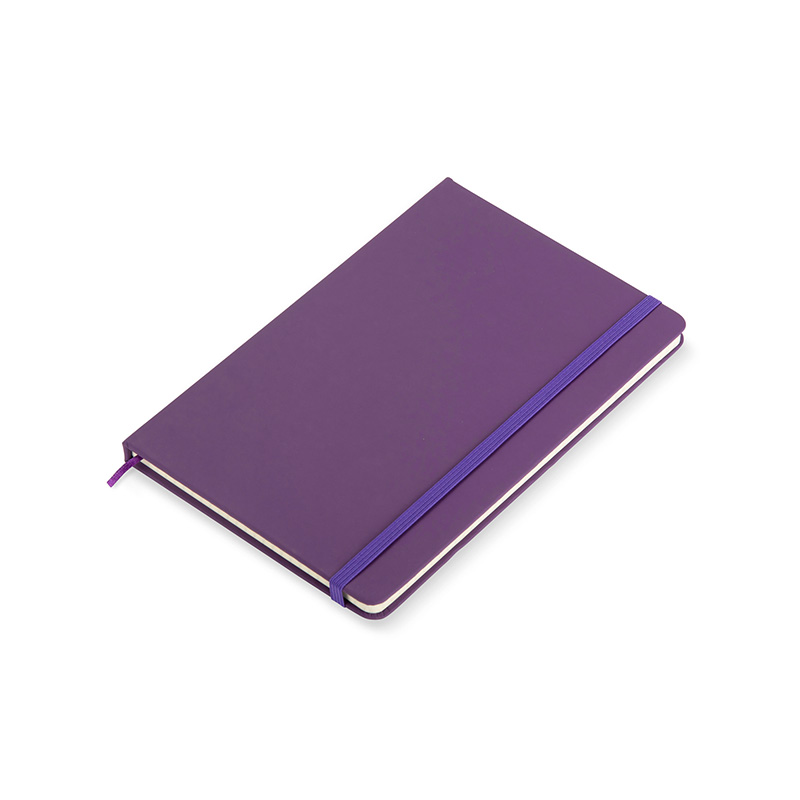 piezīmju blociņš ar pārstrādātiem vākiem violetā krāsā